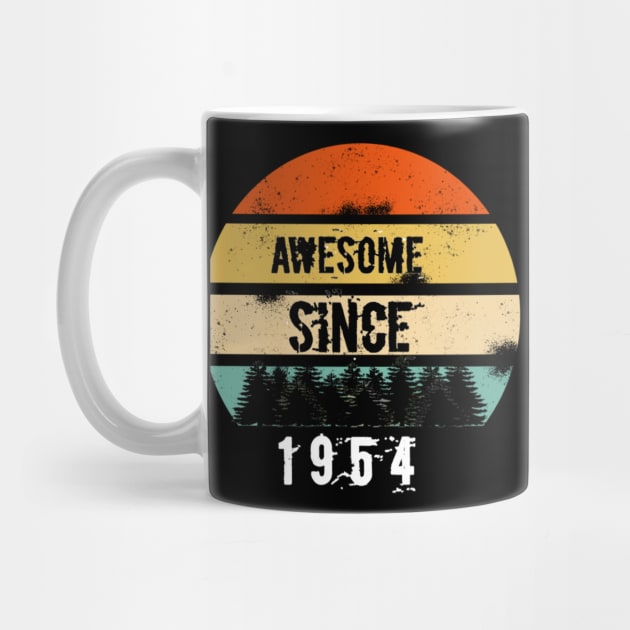 Awesome Since 1954 66th 65th birthday gift shirt by FouadBelbachir46